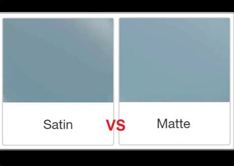 b&q matte vs satin.